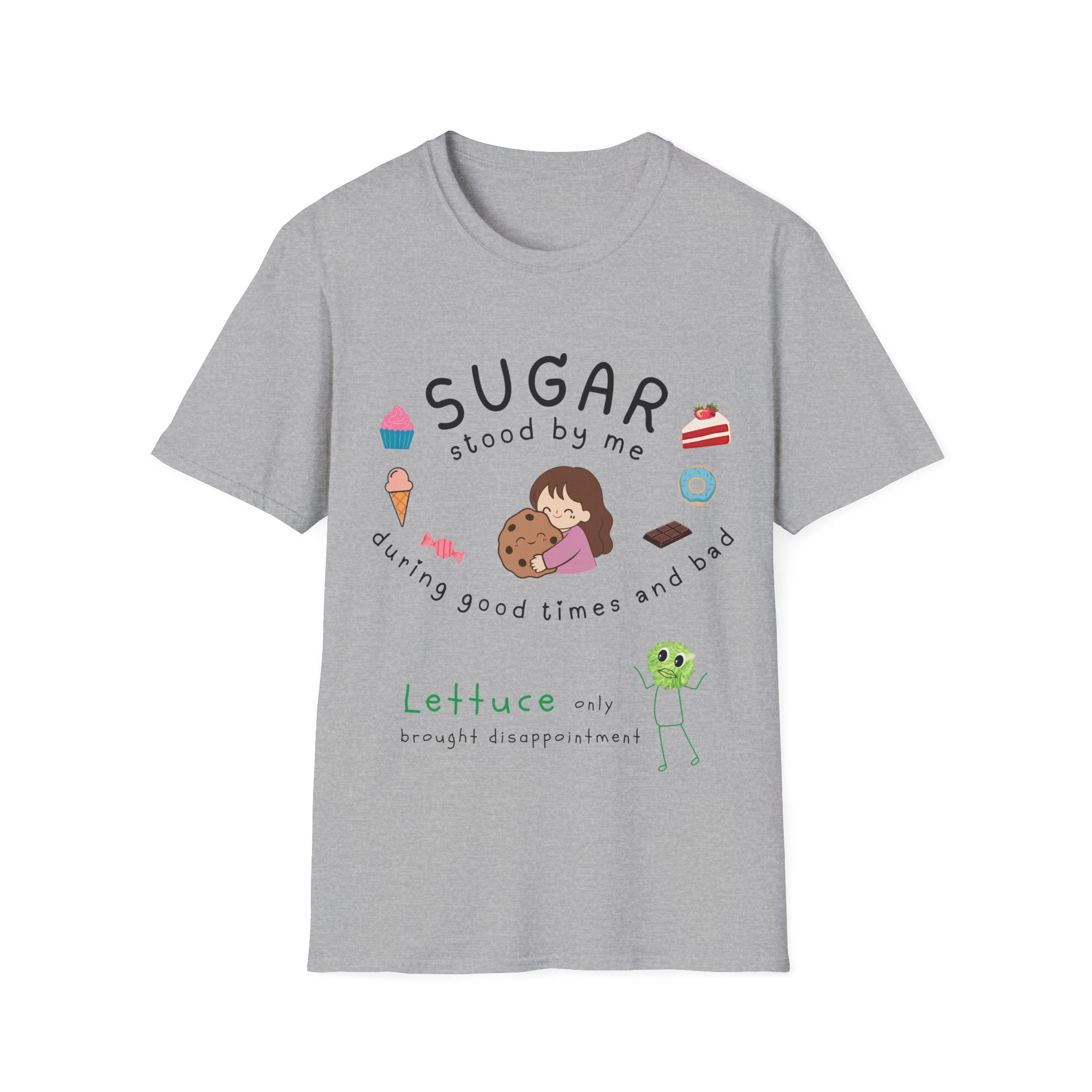 sugar stood by me funny foodie t shirt – cute dessert lover tee for sweet tooth humans graphic tee pun sugar stood by me funny foodie t shirt – cute dessert lover tee for sweet tooth humans graphic tee pun