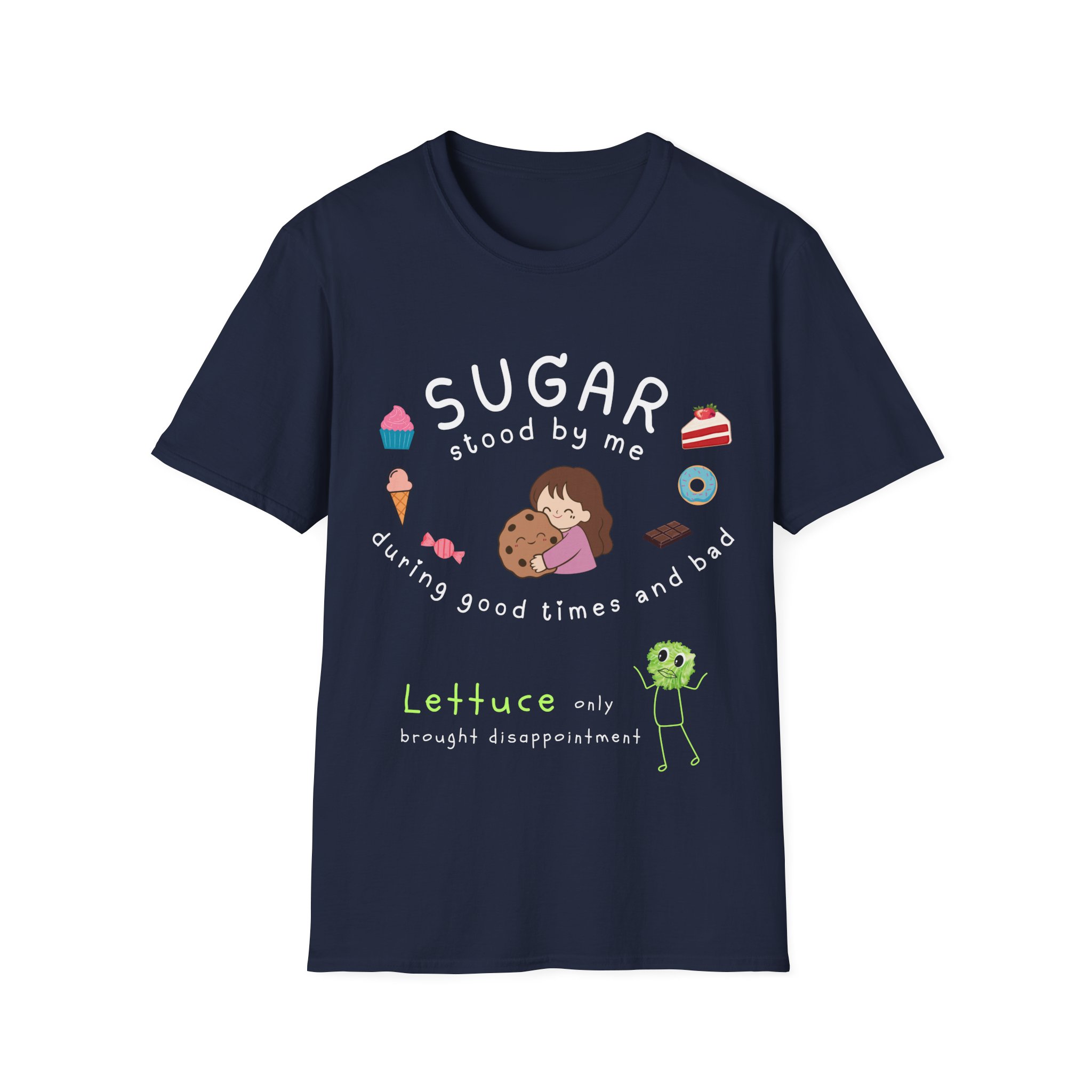 sugar stood by me funny foodie t shirt – cute dessert lover tee for sweet tooth humans graphic tee pun sugar stood by me funny foodie t shirt – cute dessert lover tee for sweet tooth humans graphic tee pun