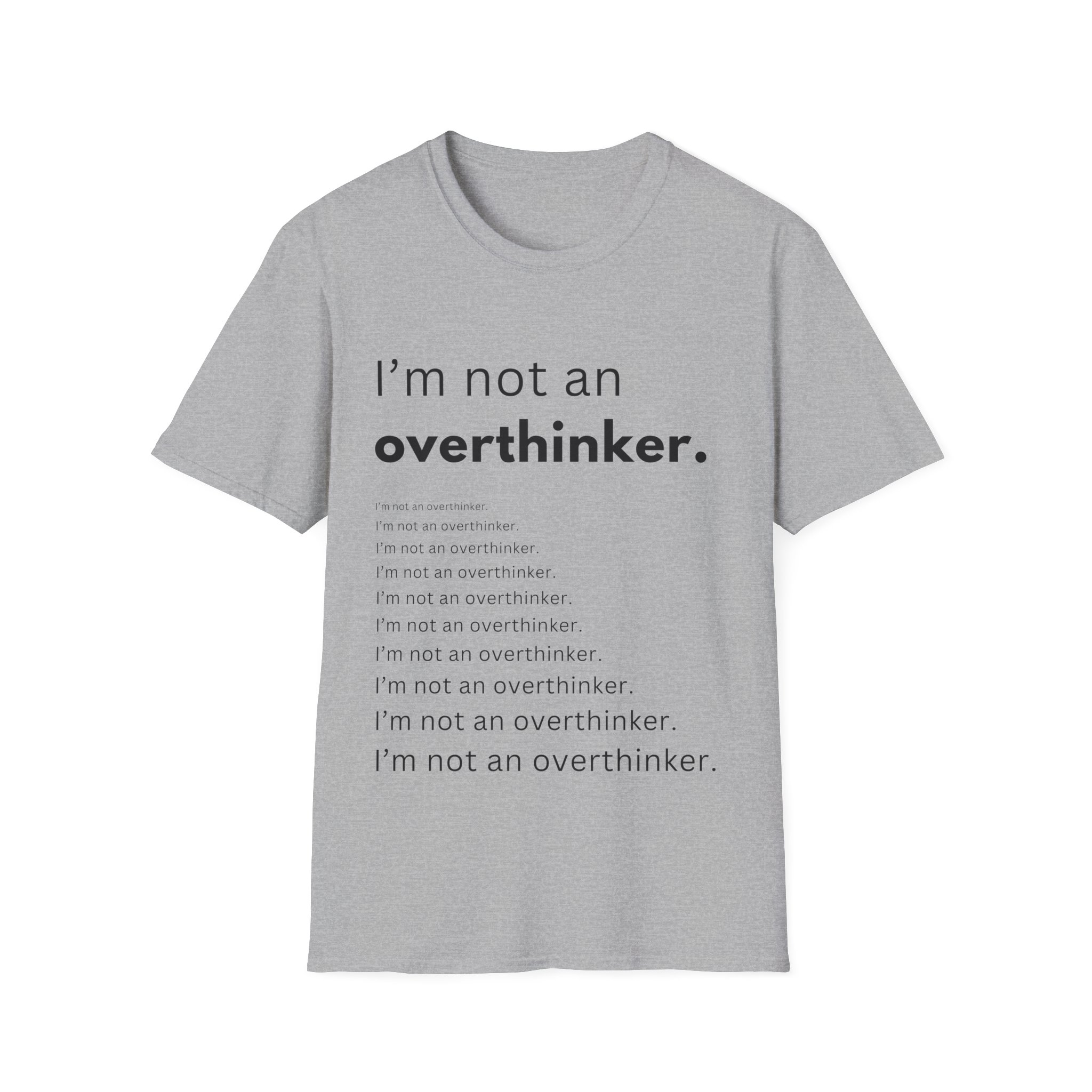 i’m not an overthinker funny anxiety t shirt – overthinking humor tee i’m not an overthinker funny anxiety t shirt – overthinking humor tee