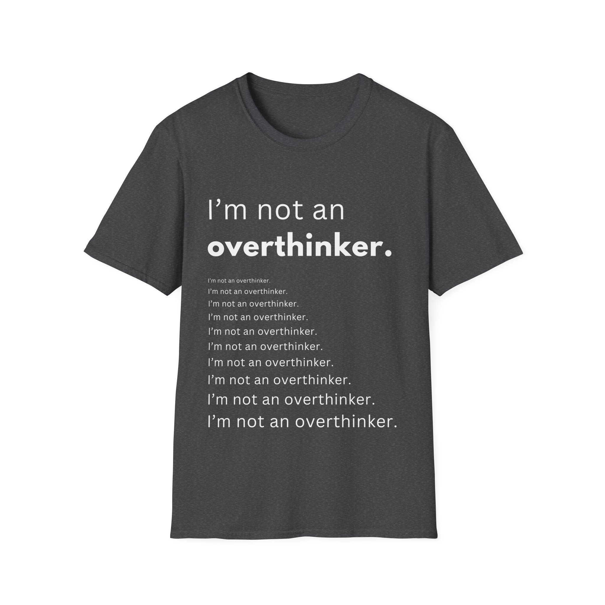 i’m not an overthinker funny anxiety t shirt – overthinking humor tee i’m not an overthinker funny anxiety t shirt – overthinking humor tee