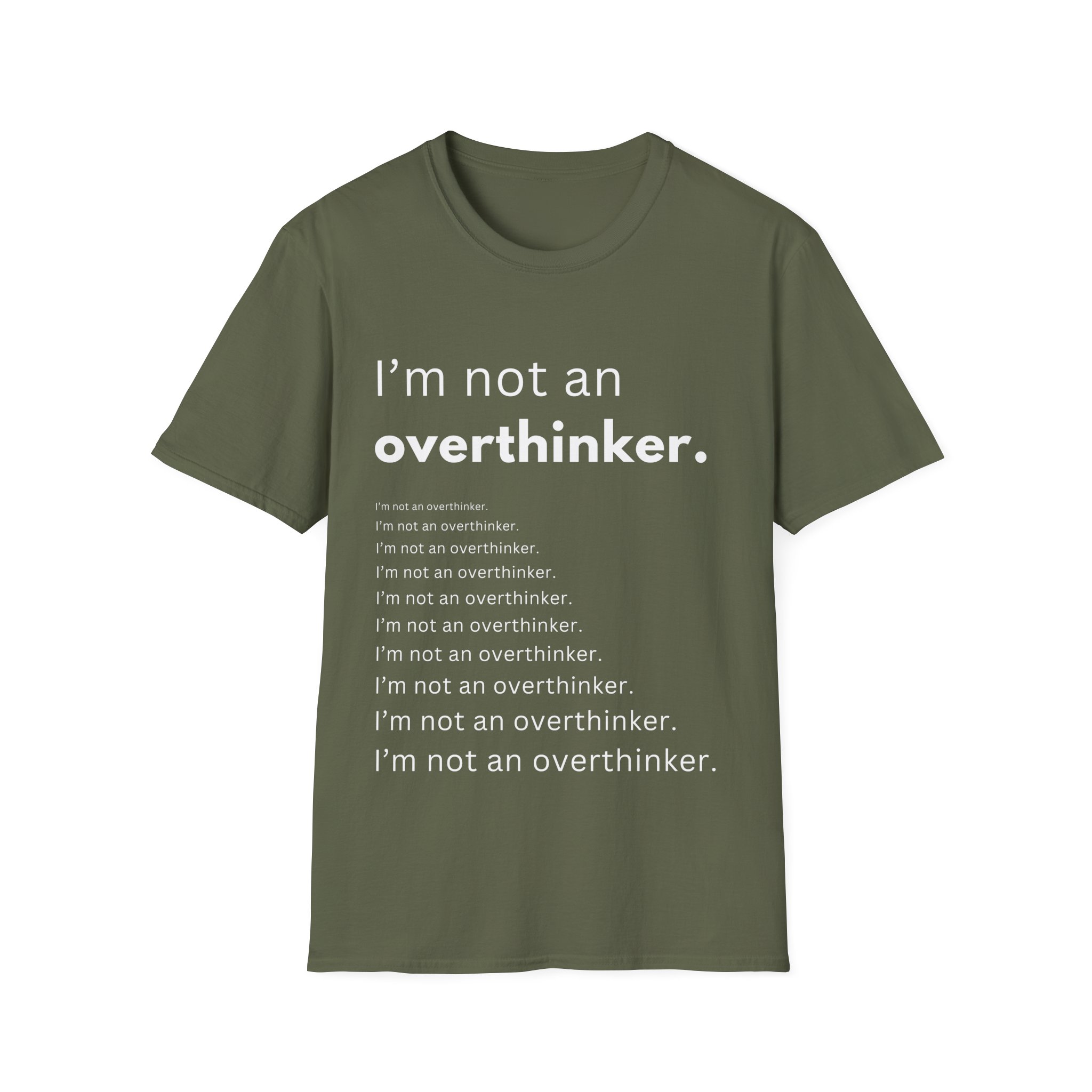 i’m not an overthinker funny anxiety t shirt – overthinking humor tee i’m not an overthinker funny anxiety t shirt – overthinking humor tee