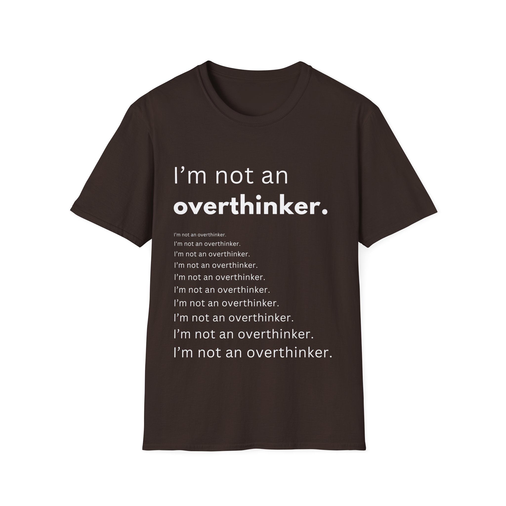 i’m not an overthinker funny anxiety t shirt – overthinking humor tee i’m not an overthinker funny anxiety t shirt – overthinking humor tee