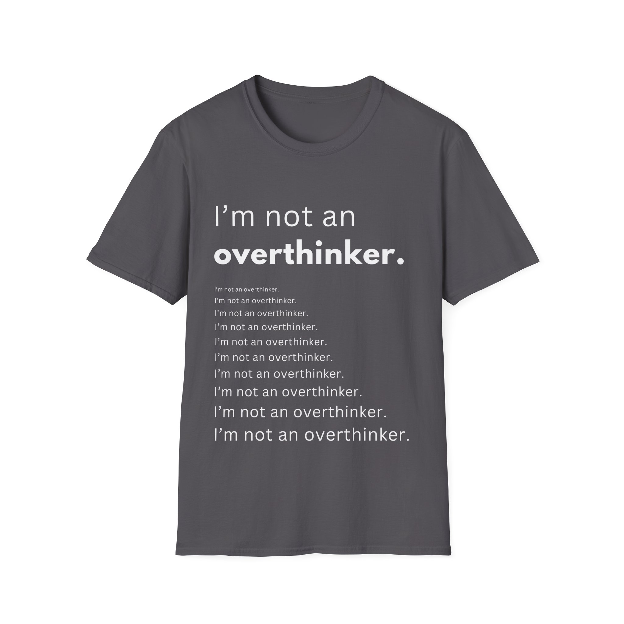 i’m not an overthinker funny anxiety t shirt – overthinking humor tee i’m not an overthinker funny anxiety t shirt – overthinking humor tee