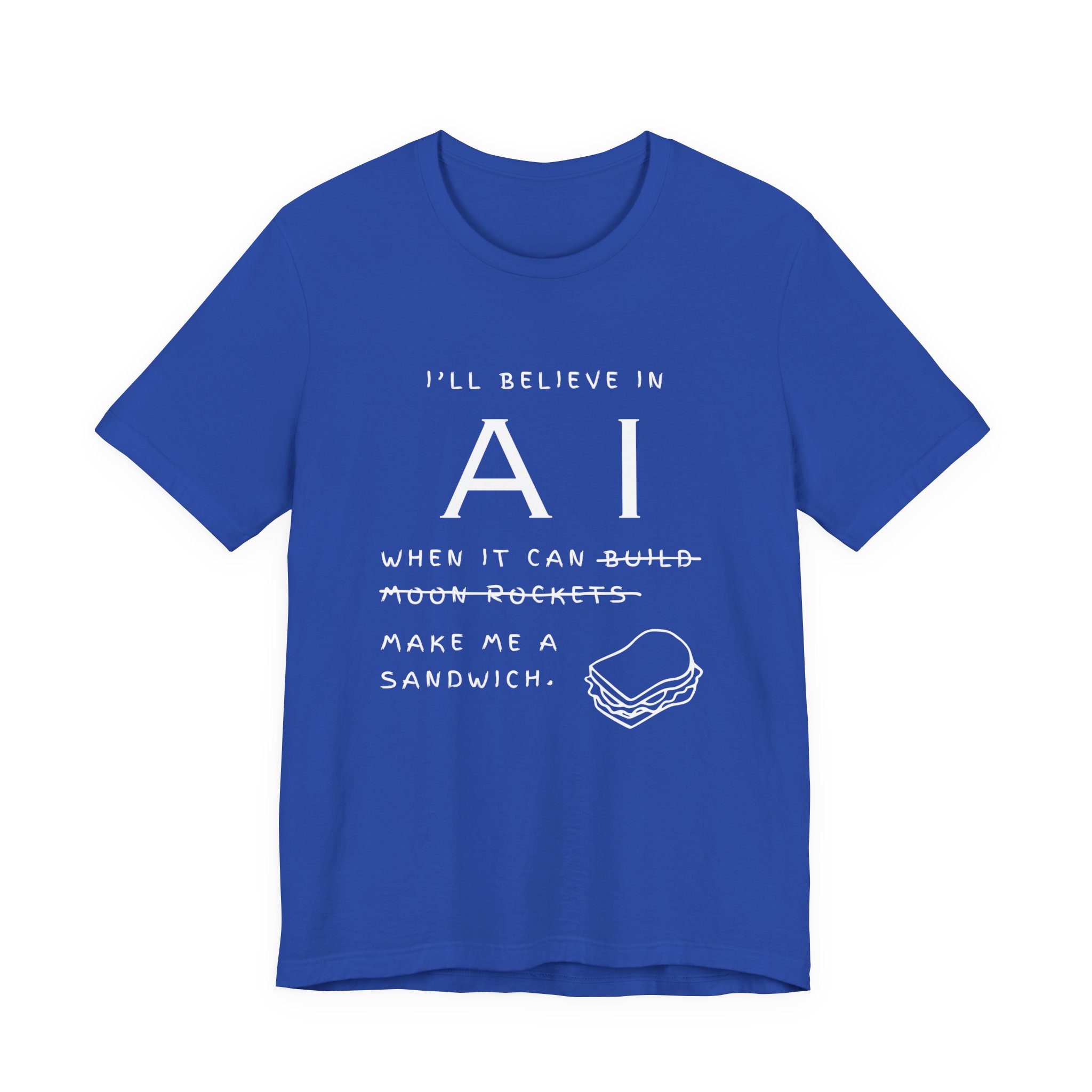 funny ai sandwich t shirt – “i’ll believe in ai when it makes me a sandwich” graphic tee funny ai sandwich t shirt – “i’ll believe in ai when it makes me a sandwich” graphic tee
