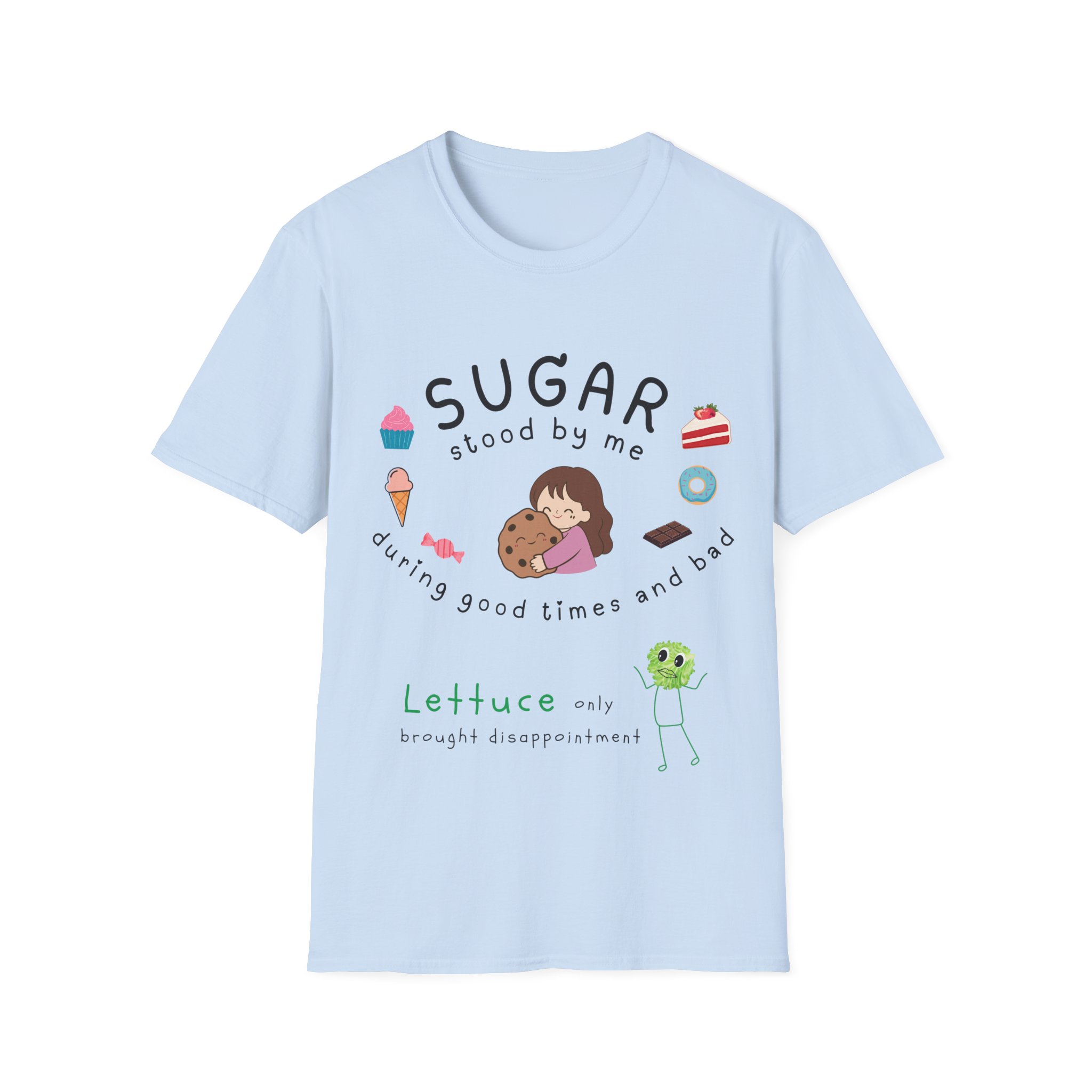 sugar stood by me funny foodie t shirt – cute dessert lover tee for sweet tooth humans graphic tee pun sugar stood by me funny foodie t shirt – cute dessert lover tee for sweet tooth humans graphic tee pun