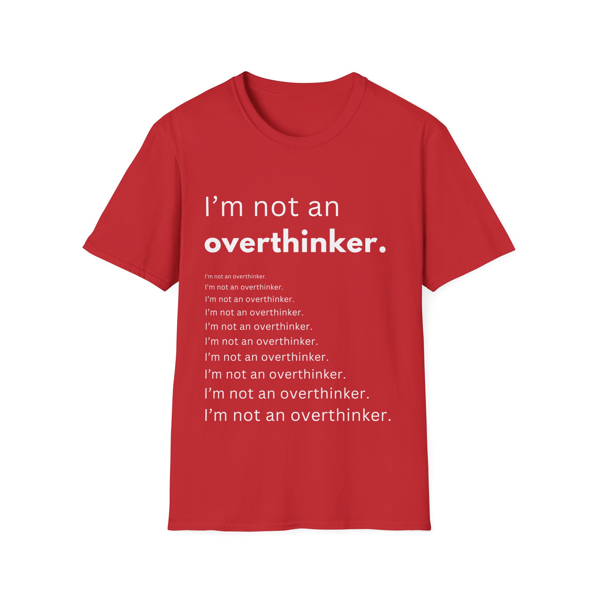 i’m not an overthinker funny anxiety t shirt – overthinking humor tee i’m not an overthinker funny anxiety t shirt – overthinking humor tee