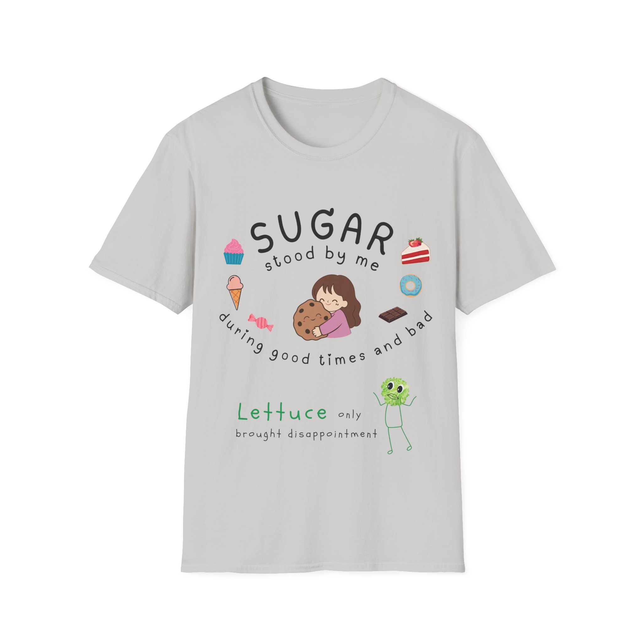 sugar stood by me funny foodie t shirt – cute dessert lover tee for sweet tooth humans graphic tee pun sugar stood by me funny foodie t shirt – cute dessert lover tee for sweet tooth humans graphic tee pun