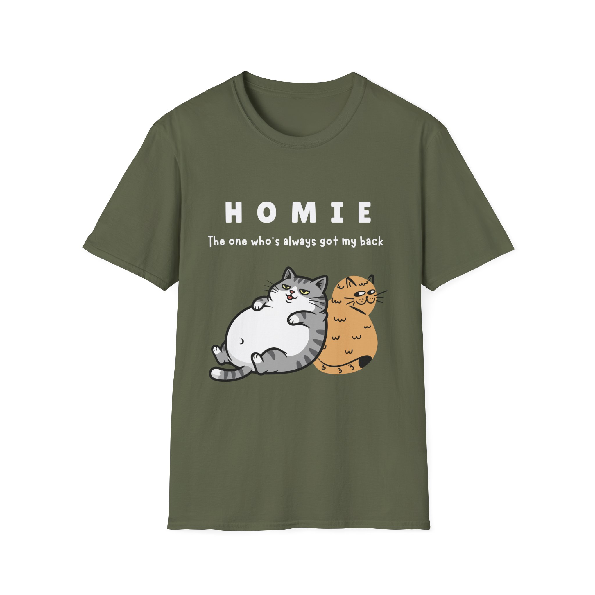 homie is the one who's always got my back funny cat friendship tee gildan 64000 softstyle t shirt homie is the one who's always got my back funny cat friendship tee gildan 64000 softstyle t shirt