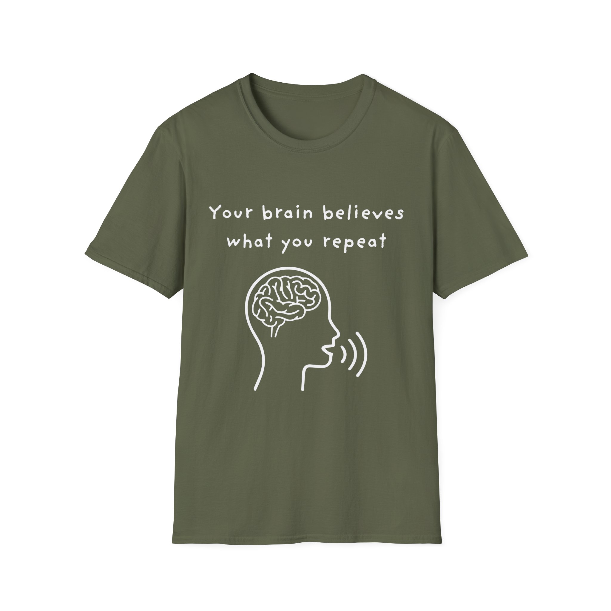 your brain believes what you repeat neuroplasticity self growth mindset shirt positive affirmation tee motivational inspirational t shirt graphic tee gildan 64000 your brain believes what you repeat neuroplasticity self growth mindset shirt positive affirmation tee motivational inspirational t shirt graphic tee gildan 64000
