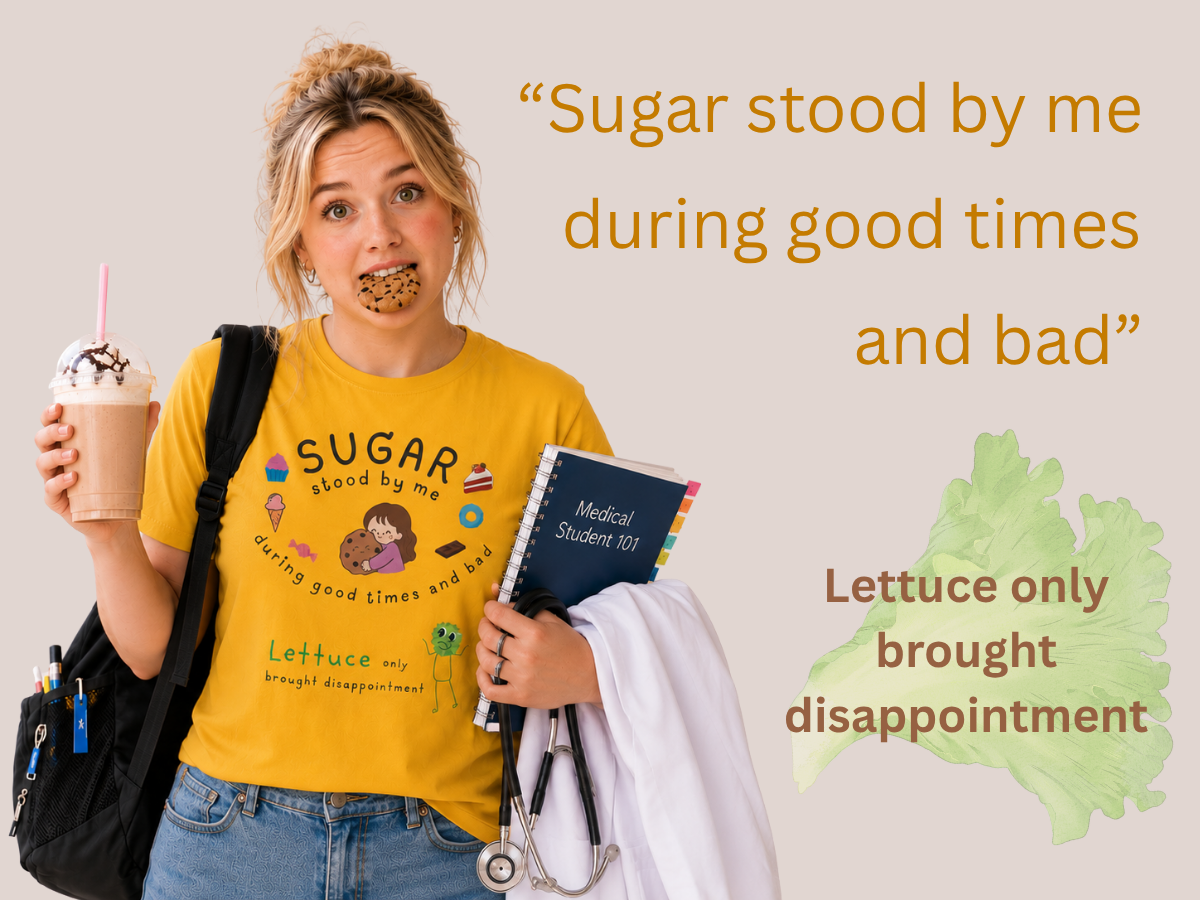 sugar stood by me during good times and bad - lettuce just brings disappointment