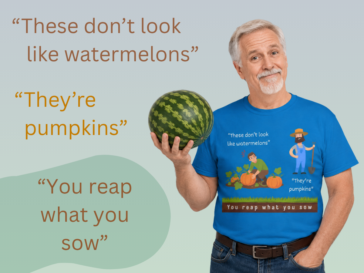 you reap what you sow